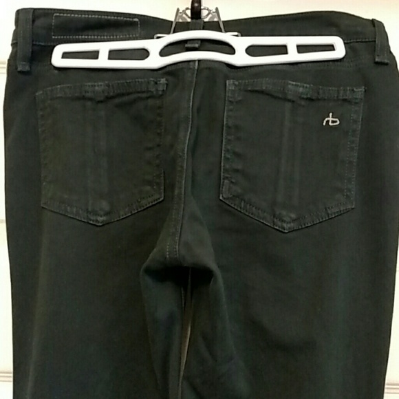 Rag & Bone size 26 dark green skinny jeans - Picture 3 of 4